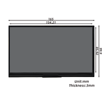 350 Nits 7 Zoll 1024x600 IPS RGB 24 Bit LCD Display Bildschirm