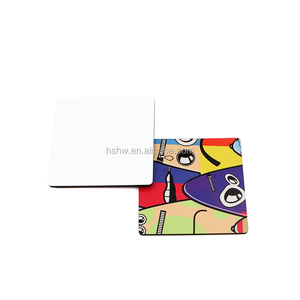 Mdfsub bán buôn tùy chỉnh nam châm DIY vuông 3 "<span class=keywords><strong>Glossy</strong></span> khoảng trống bằng gỗ MDF thăng hoa nam châm cho tủ lạnh - Product Image 3