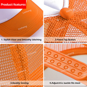 Chapeaux de camionneur en <span class=keywords><strong>mousse</strong></span> pour enfants, Logo personnalisé brodé 5 panneaux, casquettes de sport de Baseball, vente en gros, - Product Image 3