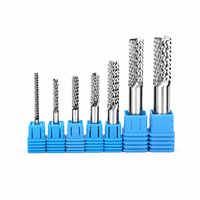 Fraise à dents en cornet pour routeur CNC, outils en carbure monobloc, outils pour le travail du bois et des circuits imprimés, OEM
