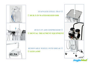 Meja Perawatan Gigi Portabel Troli, Meja Perawatan Gigi Portabel, Peralatan Gigi Dokter Gigi Portabel - Product Image 5