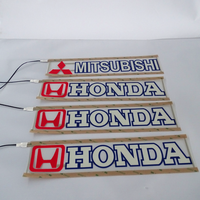 Özel El parlak Led araç ön camı çıkartmalar 5 yıldız istedi Led ışık Panel araba Sticker, yanıp sönen araba dekorasyon