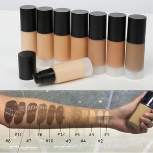 Gezichtsmake-up cosmetica groothandel 12 kleuren waterdichte langdurige concealer gezichtsmake-up foundation vloeibare private label foundation - Product Image 2