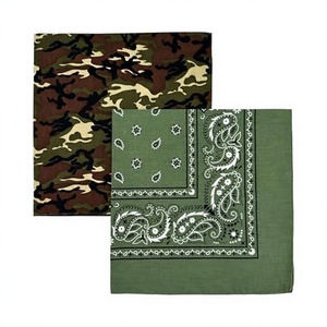 Écharpe carrée unisexe Hip Hop en coton 100% recyclé, imprimée vintage, personnalisable avec logo, motif Paisley, pour le cyclisme, vente en gros - Product Image 2