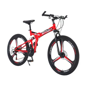 2024 Chinese Factory popular 26 inch folding bike bicycle foldable bike 21 speed mountain bike