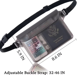 Nouvelle sacoche de taille imperméable en PVC pour sports de plein air, grande pochette étanche pour téléphone portable, sacoche de taille transparente, article très vendu. - Product Image 2