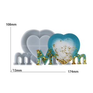 Moldes de Silicona para Marcos de Fotos Familiares en 3D para Resina Epoxi - Moldes DIY para Mamá y Papá para Manualidades y Regalos Hechos a Mano - Product Image 3