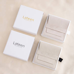 Custom Logo Hot Selling Velvet Jewelry Bag Ultra-Fine Fiber <b>Envelope</b> for Earrings Bracelets <b>Gift</b> Packaging Pouch - Product Image 2