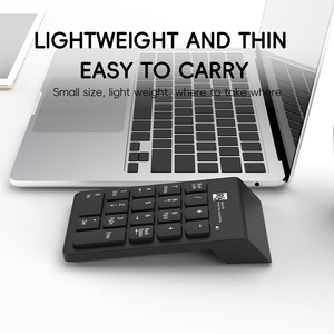 R8 Ergonomische ultra dünne Tasten kappen Slim 2.4G Wireless <span class=keywords><strong>Numeric</strong></span> Keyboard für Bank Office - Product Image 4