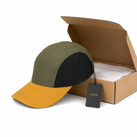 Casquette de sport pour enfants 5 panneaux style camper, color block, pour tout-petits garçons et filles, réglable, pour le cyclisme, la course et la protection solaire, logo personnalisé, vente en gros, OEM