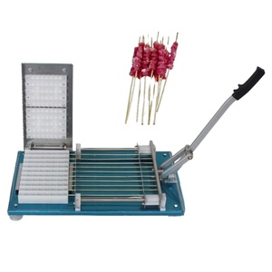 Manual Stainless Steel Skewer Machine BBQ Kebab Meat <b>Stringing</b> for Mutton Lamb Kebab Meat Skewer Making Machine Kebab Machine - Product Image 2
