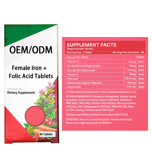 Nhãn Hiệu Riêng Thực Phẩm Cấp Dinh Dưỡng Bổ Sung Sắt Axit <span class=keywords><strong>Folic</strong></span> Với Đa-Vitamin Máy Tính Bảng Cho Người Lớn Và Phụ Nữ Mang Thai - Product Image 6