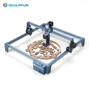 SCULPFUN S9 90W mini laser cutter and engraver stamp making machine 410*420mm engraving area logo wood engraving machine