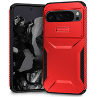 Étui rigide antichoc en plastique de haute qualité avec fenêtre coulissante pour téléphones mobiles Google Pixel 6A, 7, 7 Pro, 8 Pro, 9A