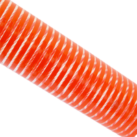 Tuyau d'aspiration hélicoïdal flexible en PVC transparent durable, renforcé de fibres, longueur personnalisée, 4-8 bars, -10~65, pour l'eau de jardin et industrielle