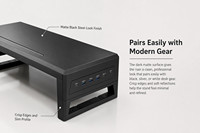 Premium Version 3.0 White Metal Monitor Support with 6 High-Speed Tech Ports and Integrated Stand