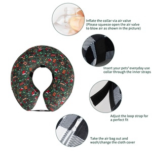 CuteBone-<span class=keywords><strong>Collar</strong></span> de cono inflable para perro, <span class=keywords><strong>collar</strong></span>ín suave de recuperación, protector de soplado, <span class=keywords><strong>Collar</strong></span> de perro, <span class=keywords><strong>Collar</strong></span> cómodo y Juliano para regalo de Navidad - Product Image 4