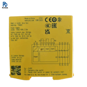 Relais de sécurité haute performance PNOZ C1 PNOZ C2, module de sécurité pour la commande de circuits d'automatisation industrielle, protection d'arrêt d'urgence - Product Image 1