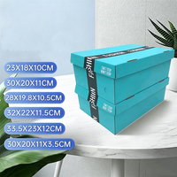 Boîtes d'emballage pliables personnalisées avec impression de logo pour chaussures, perruques, cadeaux, en carton ondulé facile à assembler