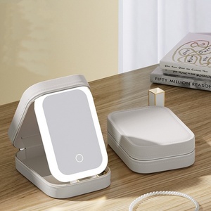 2025 Smart Cosmetic <b>Case</b> With Mirror Travel <b>Makeup</b> Bag Small Cute Female Beautician Skincare Product <b>Makeup</b> <b>Case</b> for Women - Product Image 1