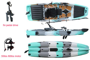 Nouveau système de gouvernail pour <span class=keywords><strong>kayak</strong></span> à pédales, nouveau <span class=keywords><strong>kayak</strong></span> à pédales à aileron, moteur électrique pour <span class=keywords><strong>kayak</strong></span> de pêche, 10,5 pieds, assis sur le dessus, une personne, utilisation en mer - Product Image 2
