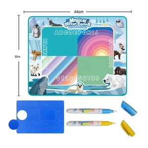 Tablero de agua de garabatos mágicos de tamaño pequeño, juguete para niños en edad preescolar, estera de dibujo de escritura de pintura de plástico reutilizable - Product Image 4