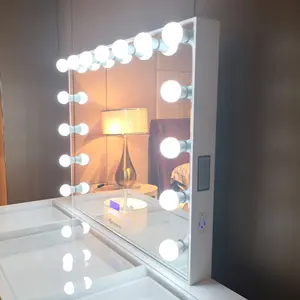미국에 주식! Docarelife 침실 드레서 세트 할리우드 허영 소녀 현대 드레싱 테이블 거울 조명