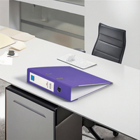Organizador de Clip de trabajo rápido A4, dispositivo de gestión de documentos de Material PP con carpeta plegable colgante decorativa con mango Curvo