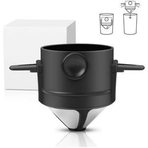 WELAND ตัวกรองกาแฟทรงกรวยแบบถาวรและนำกลับมาใช้ใหม่ได้ ทำจากสแตนเลส 304 พร้อมตะแกรงกรองละเอียด สำหรับการชงกาแฟแบบ Pour Over และ <span class=keywords><strong>Aeropress</strong></span> เหมาะสำหรับการตั้งแคมป์และการเดินทาง - Product Image 6