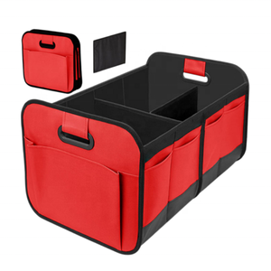 Organisateur de coffre de voiture pliable grande capacité à compartiments multiples, en tissu Oxford épais et imperméable, <span class=keywords><strong>pour</strong></span> berline, SUV, camionnette - Product Image 1