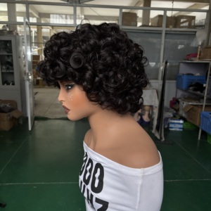 Parrucche 100% Capelli Vergini Grezzi con Cuticole Allineate per Donne di Colore, Forniture di Capelli Brasiliani, Parrucche Corte con Frontale in Pizzo Indiano e Brasiliano - Product Image 4