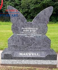 Pas cher en gros cimetière granit papillon pierres tombales - Product Image 6