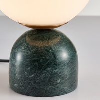 Lampe de table nordique moderne vert marbre verre Dimmable LED lampe de bureau de chevet pour salon chambre décor à la maison