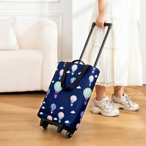 Carrito de compras plegable, portátil e impermeable con ruedas para supermercado y compras de comestibles - Product Image 4