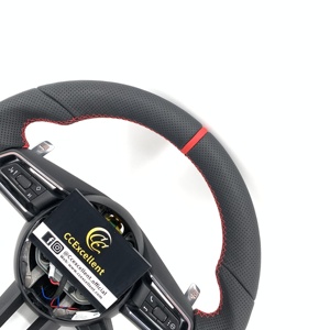 Volante de Fibra de Carbono CCExcellent para Porsche Panamera <span class=keywords><strong>GTS</strong></span> 991.2 Carrera 911 992 718 GT4 RS 982 Boxster Cayman <span class=keywords><strong>Macan</strong></span> <span class=keywords><strong>2017</strong></span>+ - Product Image 4