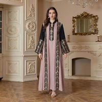 Robes Abaya pour femmes pour l'Aïd, Kaftan Jalabiya, robe de soirée ornée de diamants, Vestidos musulmans, Ramadan, Maroc, Dubaï, Abayas, robe longue arabe 0025