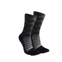 Chaussettes de sport pour hommes, respirantes, antibactériennes, à séchage rapide, en laine mérinos, à cinq doigts, pour la course à pied, la randonnée et l'alpinisme