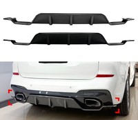 Diffuseur arrière et spoiler de pare-chocs pour BMW X3 G01 Pré-LCI 2018-2021 M Sport, motif fibre de carbone, kit carrosserie, vente en gros