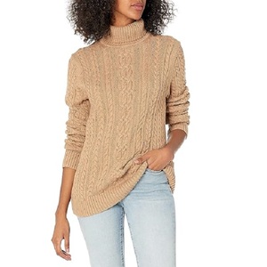 Manches longues personnalisé O col en v femmes chandails Bangladesh conception Simple tricot côtelé hauts courts pull à la mode Style décontracté - Product Image 1