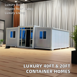 Villa mobile de luxe de 40 pieds avec 3 chambres à coucher, petite maison familiale préfabriquée et portable, maison conteneur pliable et extensible - Product Image 2