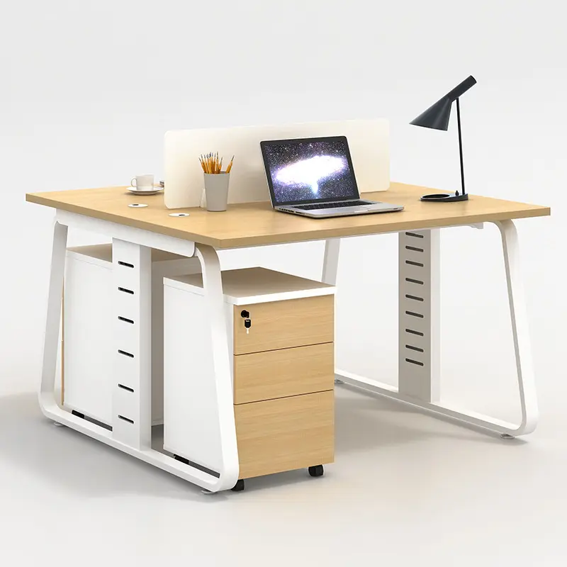 Iki personel için JXT ofis mobilyaları masa kombinasyon ekran tutucu