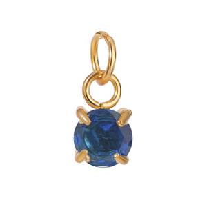 18K oro Acero inoxidable enero a diciembre piedra <span class=keywords><strong>de</strong></span> nacimiento colgante encantos accesorios <span class=keywords><strong>de</strong></span> joyería al por mayor - Product Image 5