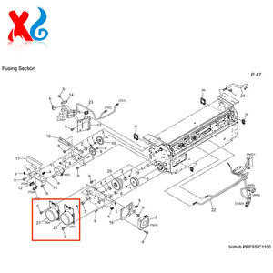 มอเตอร์ไร้แปรงถ่านสำหรับ <span class=keywords><strong>Konica</strong></span> Minolta BIZHUB C1085 A5AWM10201 C1100 C6100 C6085ของแท้ - Product Image 5