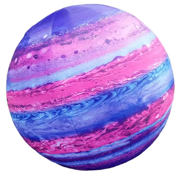 Anuncio de planeta inflable decorado con tema aeroespacial Modelo de planeta decorado