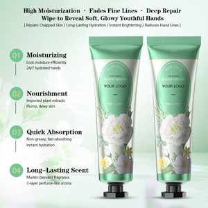 Private Label OEM 30g Mini Hand <strong>Cream</strong> 6 Flavors Rose Scented Organic Moisturizing Collagen Vitamin C Eco-Friendly Whitening Hand - Product Image 5