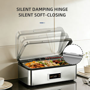 Corrosion Resistance Composite Structure Elegant Silver Color Chafing Dishes <b>Buffet</b> <b>Food</b> <b>Warmer</b> - Product Image 5