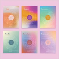 Impression personnalisée 2024 2025 traqueur mensuel hebdomadaire quotidien planificateur d'objectif de 12 mois déchirer le bloc-notes de traqueur d'habitude