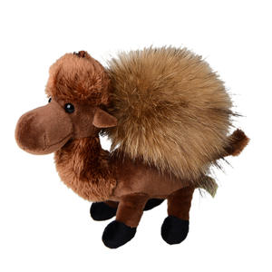 Porte-clés en fourrure douce pelucheuse Petit chameau Poupée alpaga du désert Pendentif boule de fourrure Sac Accessoires de voiture Porte-clés cadeau pour femme - Product Image 5