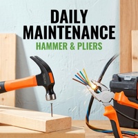 Kit d'outils à main multifonction 56 pièces pour meubles à assembler et entretien domestique