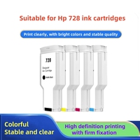 Cartucho de tinta genuino Goosam 728 negro mate de 300 ml para impresoras trazadoras de gran formato DesignJet T830 MFP y T730